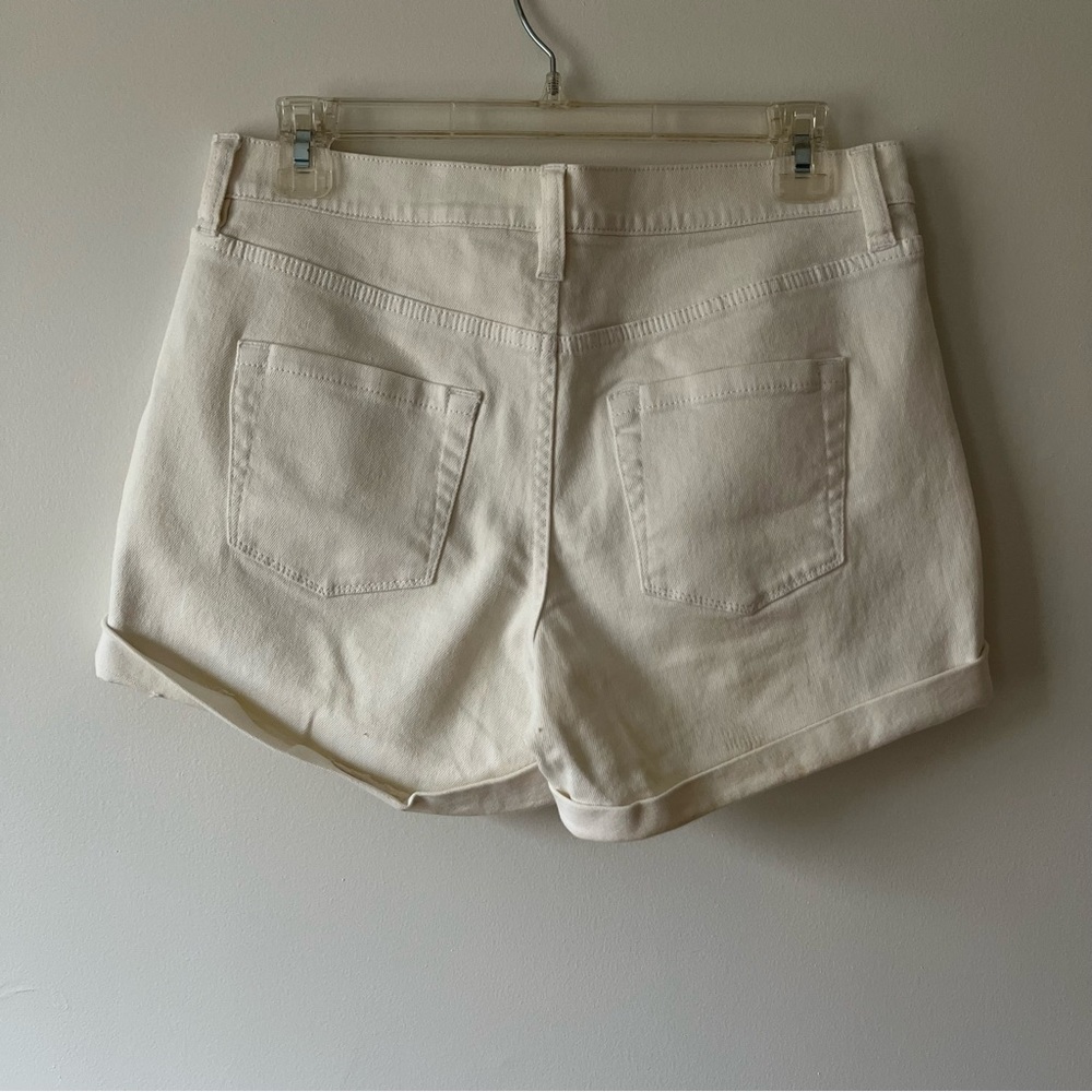 J. Crew Cream Jean Shorts - Picture 3 of 5